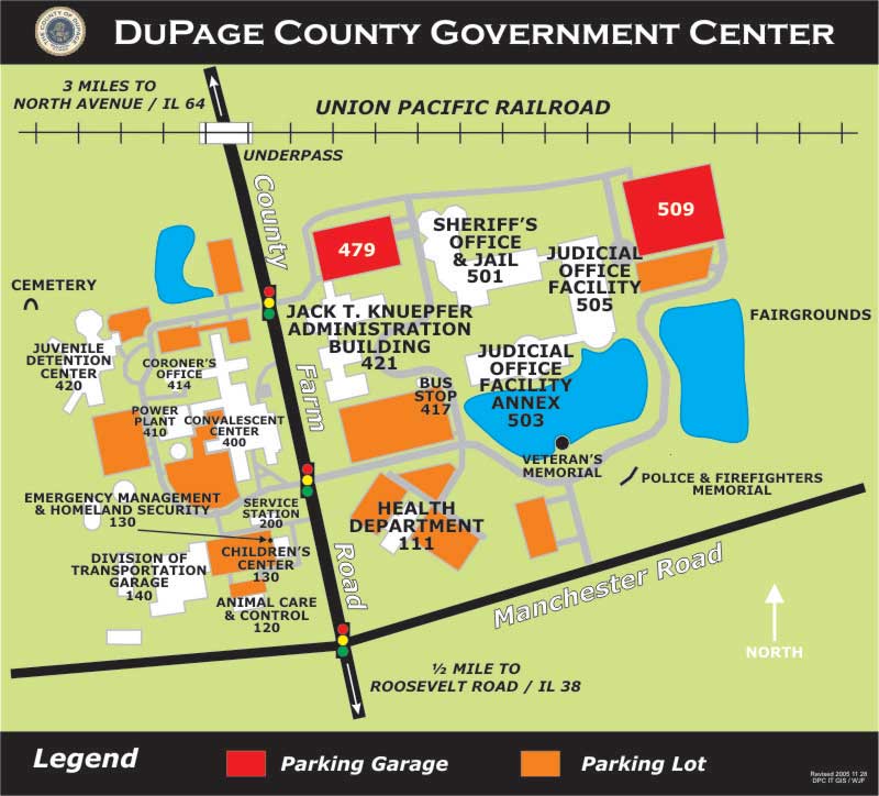 DuPage County Government Center Campus Map